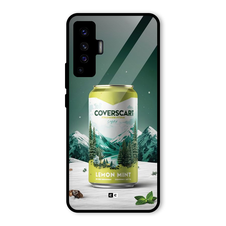 Lemon Mint Glass Back Case for Vivo X50