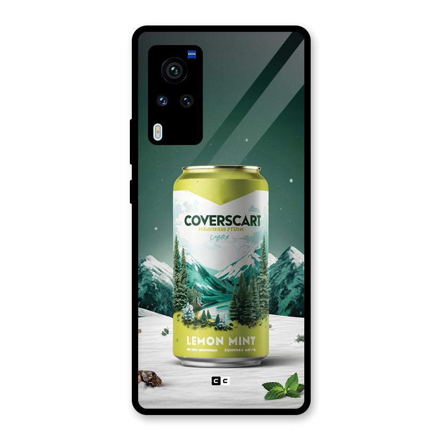 Lemon Mint Glass Back Case for Vivo X60 Pro