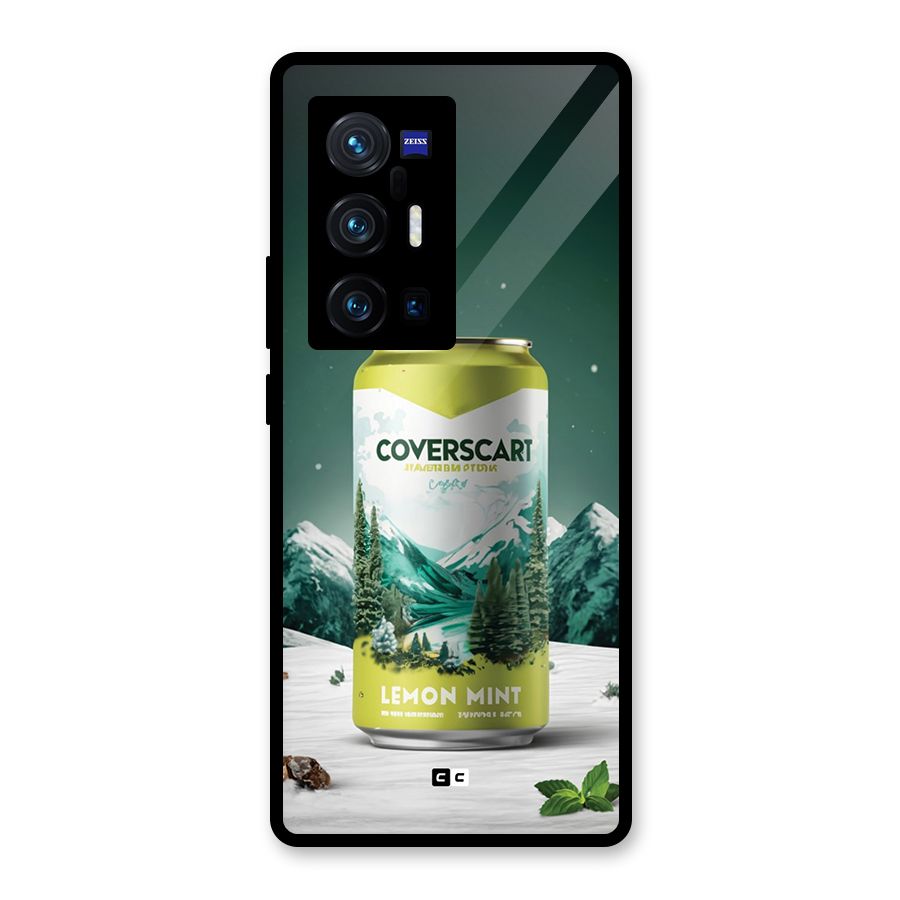 Lemon Mint Glass Back Case for Vivo X70 Pro Plus