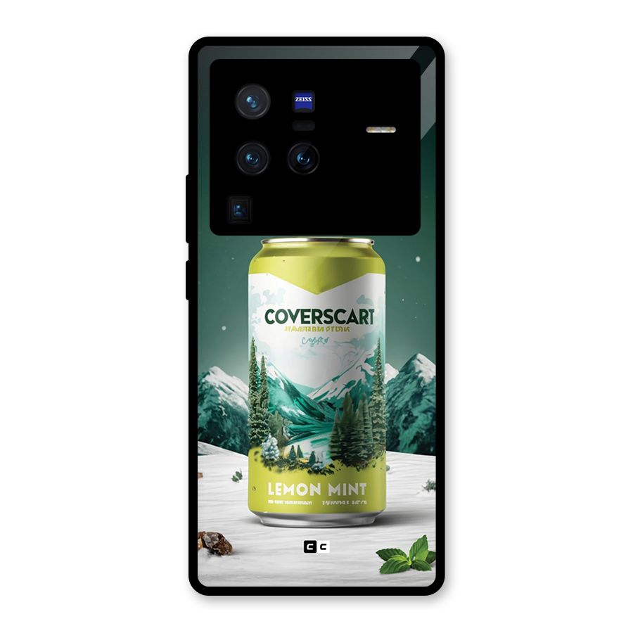 Lemon Mint Glass Back Case for Vivo X80 Pro