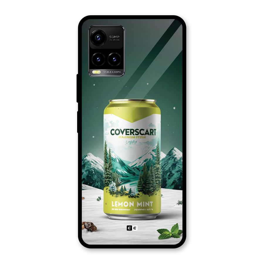 Lemon Mint Glass Back Case for Vivo Y21T