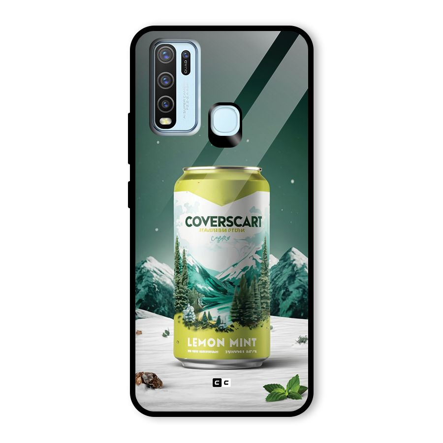 Lemon Mint Glass Back Case for Vivo Y30