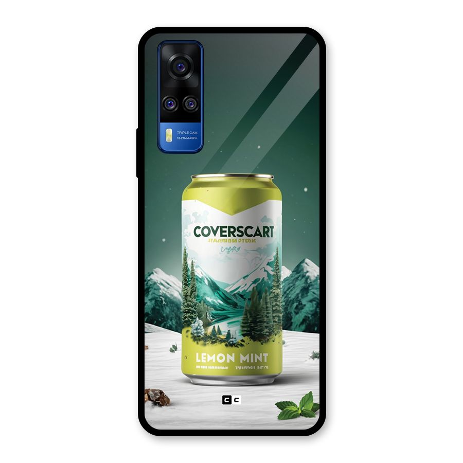 Lemon Mint Glass Back Case for Vivo Y31