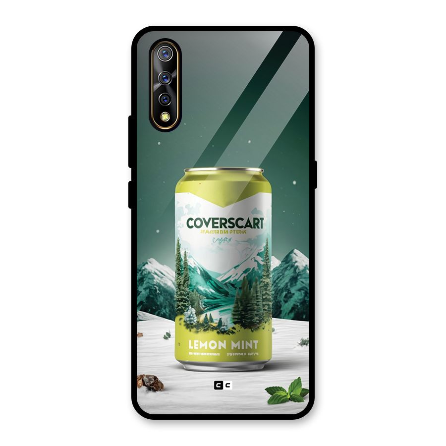Lemon Mint Glass Back Case for Vivo Z1x