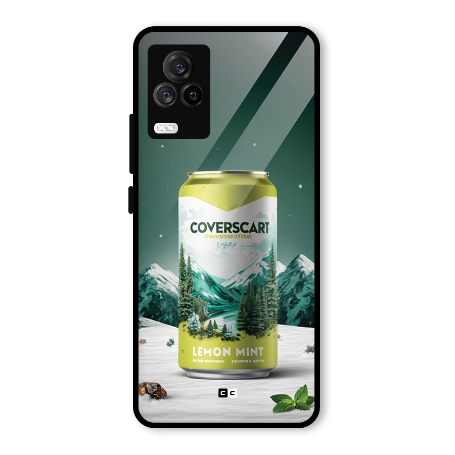 Lemon Mint Glass Back Case for Vivo iQOO 7 Legend 5G