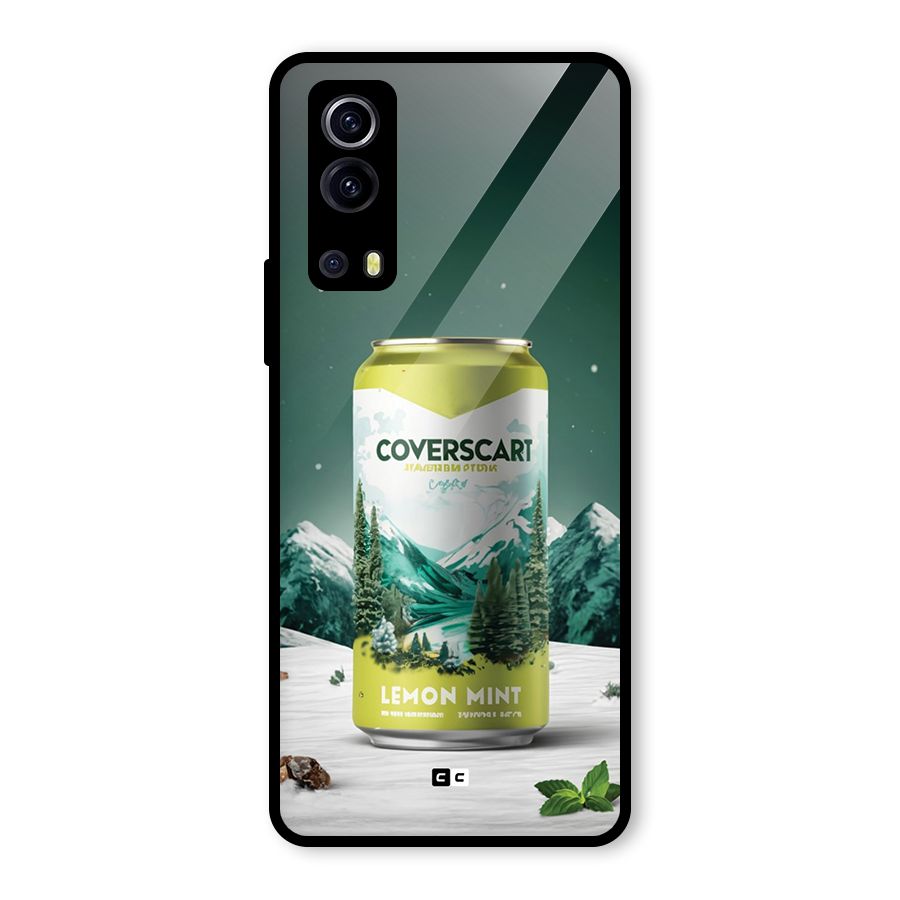 Lemon Mint Glass Back Case for Vivo iQOO Z3