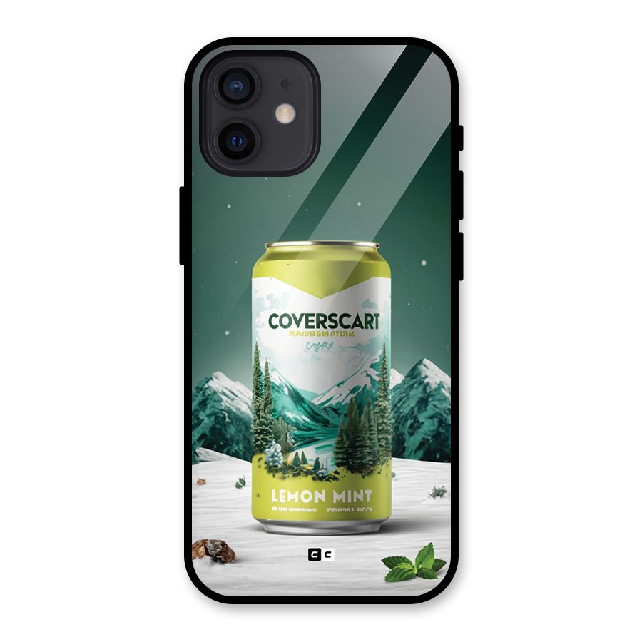 Lemon Mint Glass Back Case for iPhone 12