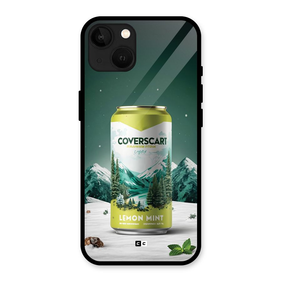 Lemon Mint Glass Back Case for iPhone 13