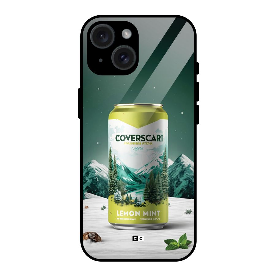 Lemon Mint Glass Back Case for iPhone 15