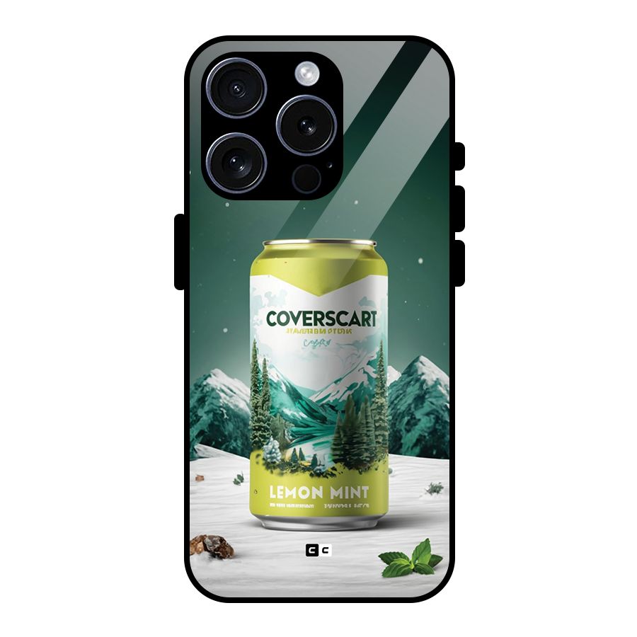 Lemon Mint Glass Back Case for iPhone 15 Pro
