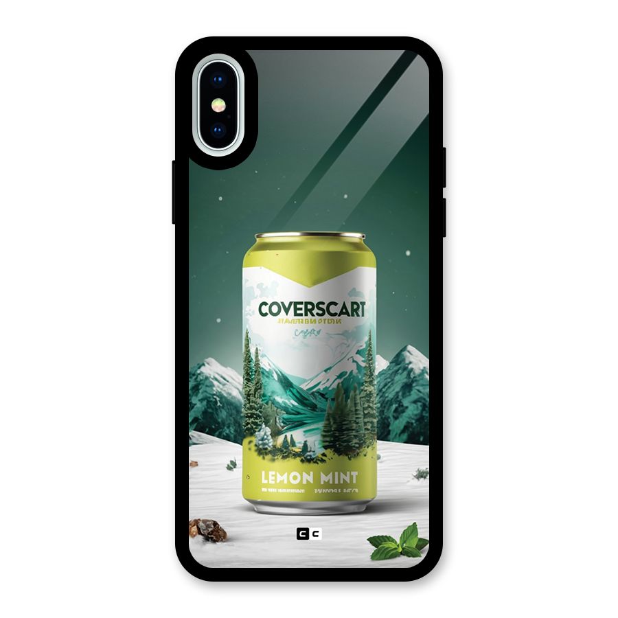 Lemon Mint Glass Back Case for iPhone XS