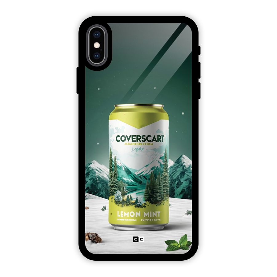 Lemon Mint Glass Back Case for iPhone XS Max