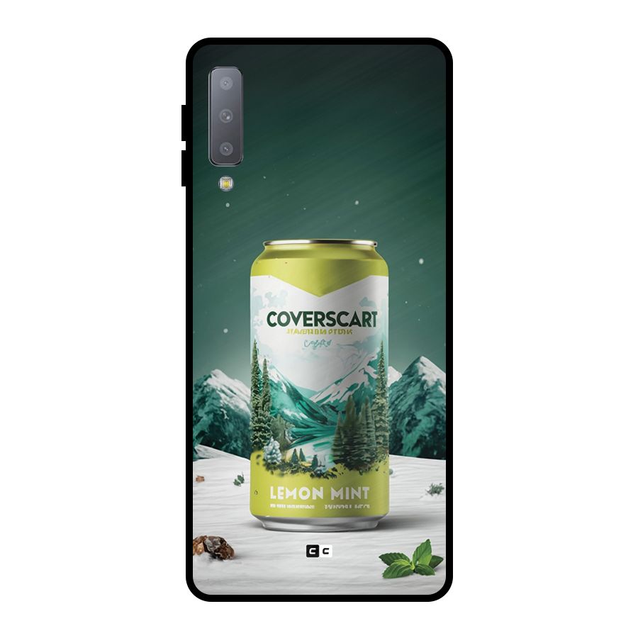 Lemon Mint Metal Back Case for Galaxy A7 (2018)