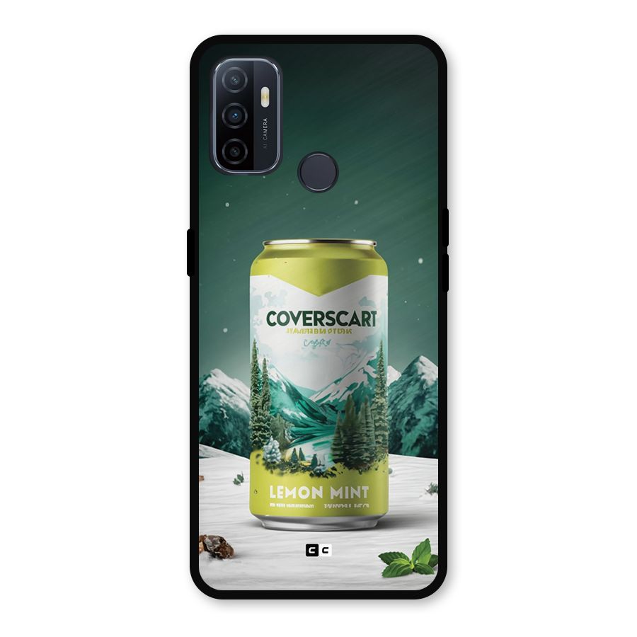 Lemon Mint Metal Back Case for Oppo A53