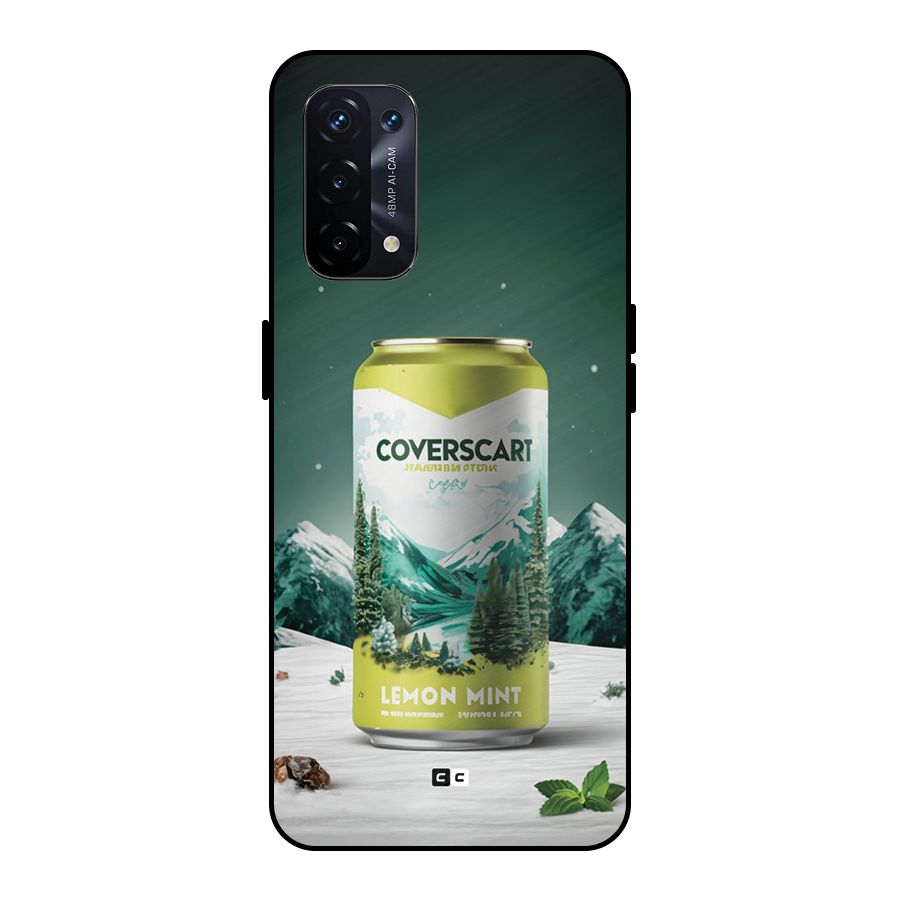 Lemon Mint Metal Back Case for Oppo A74 5G