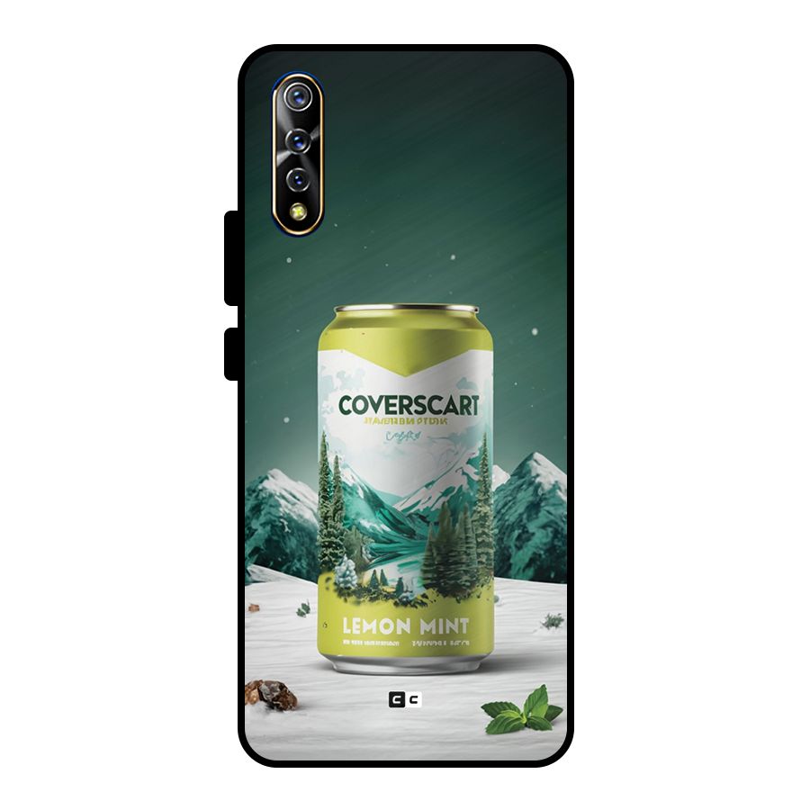 Lemon Mint Metal Back Case for Vivo S1