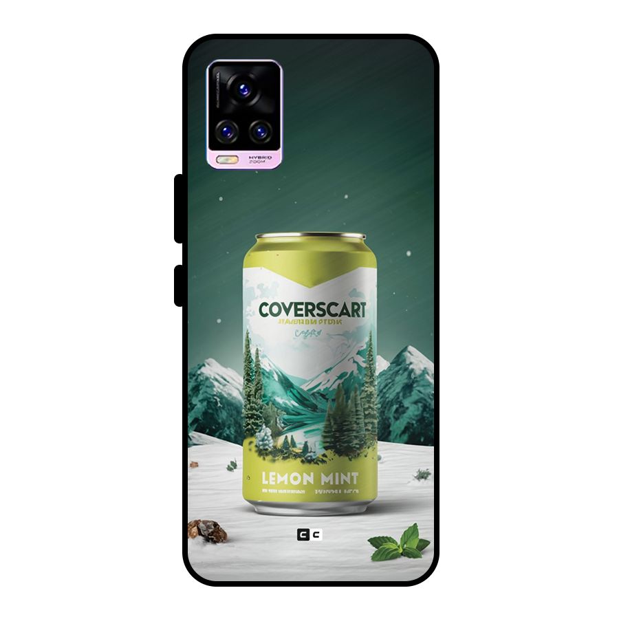 Lemon Mint Metal Back Case for Vivo V20 Pro