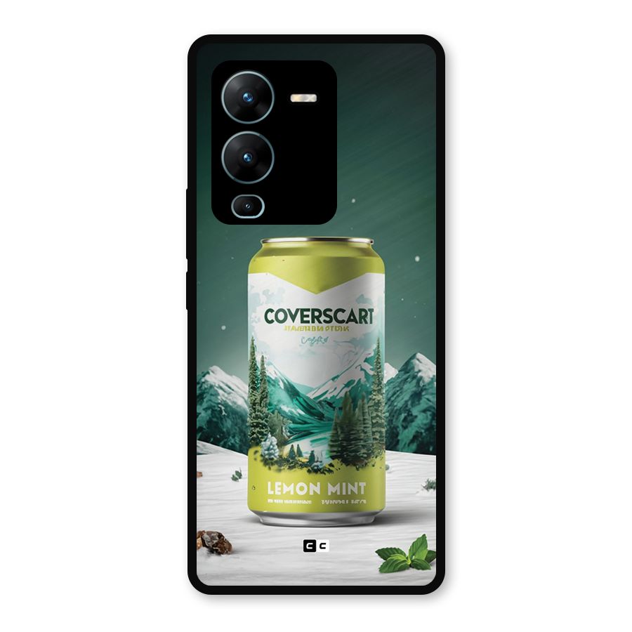 Lemon Mint Metal Back Case for Vivo V25 Pro
