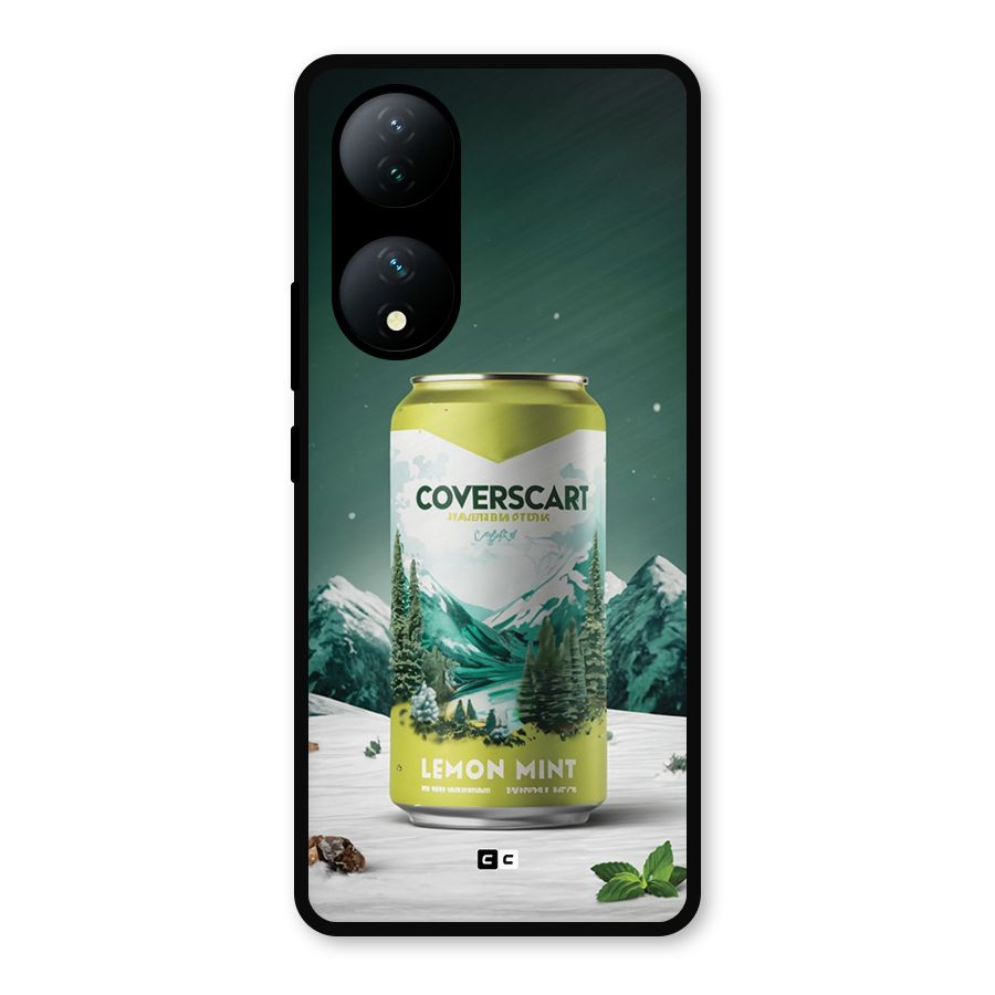 Lemon Mint Metal Back Case for Vivo Y100a