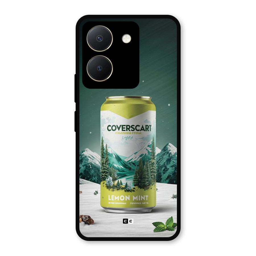 Lemon Mint Metal Back Case for Vivo Y36