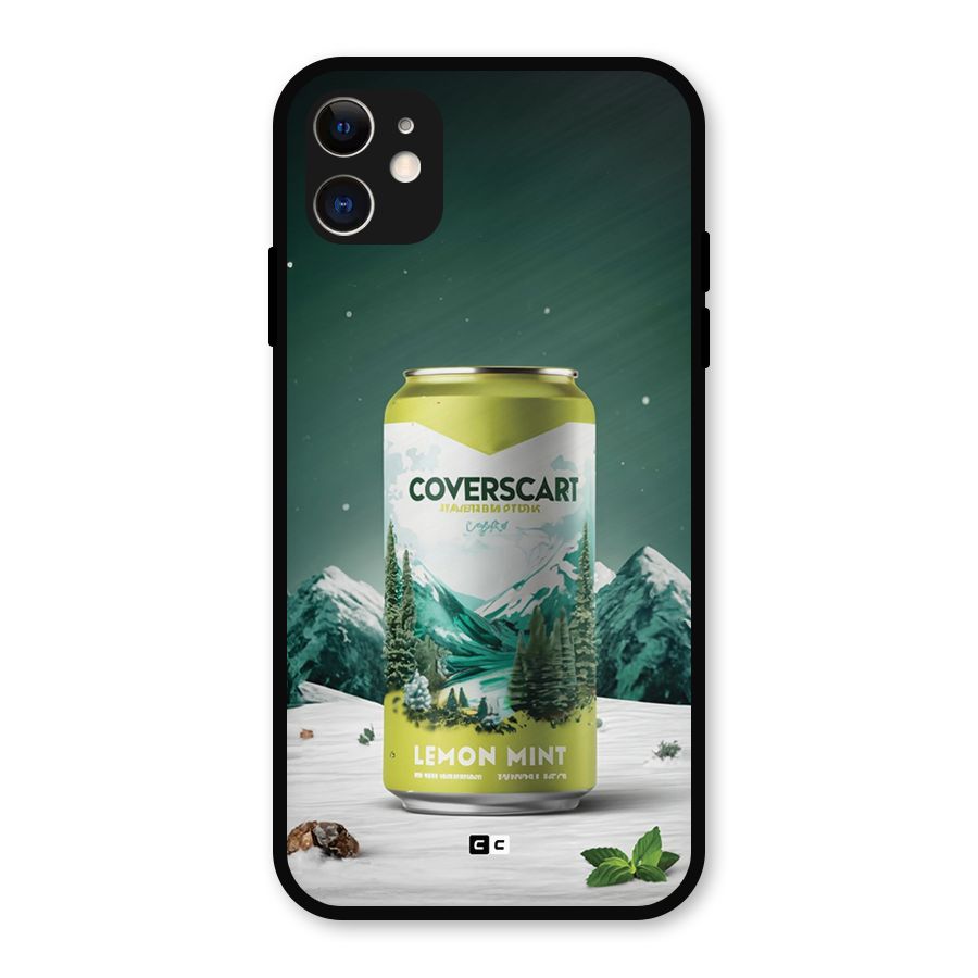 Lemon Mint Metal Back Case for iPhone 11