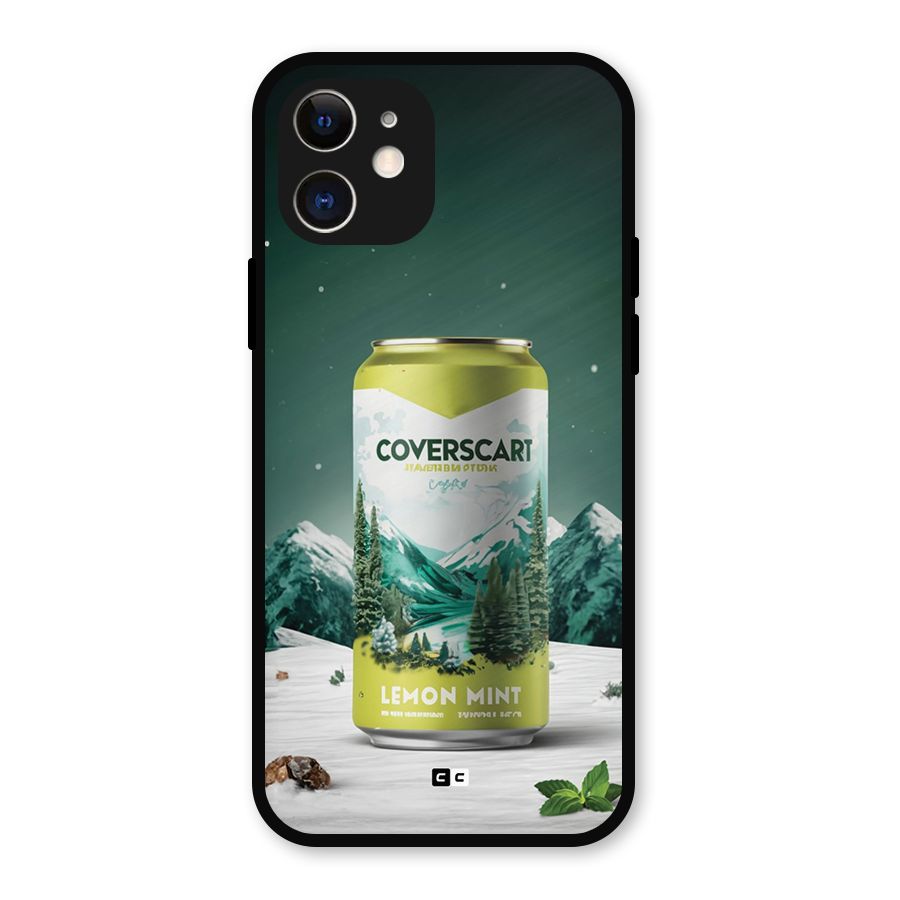 Lemon Mint Metal Back Case for iPhone 12