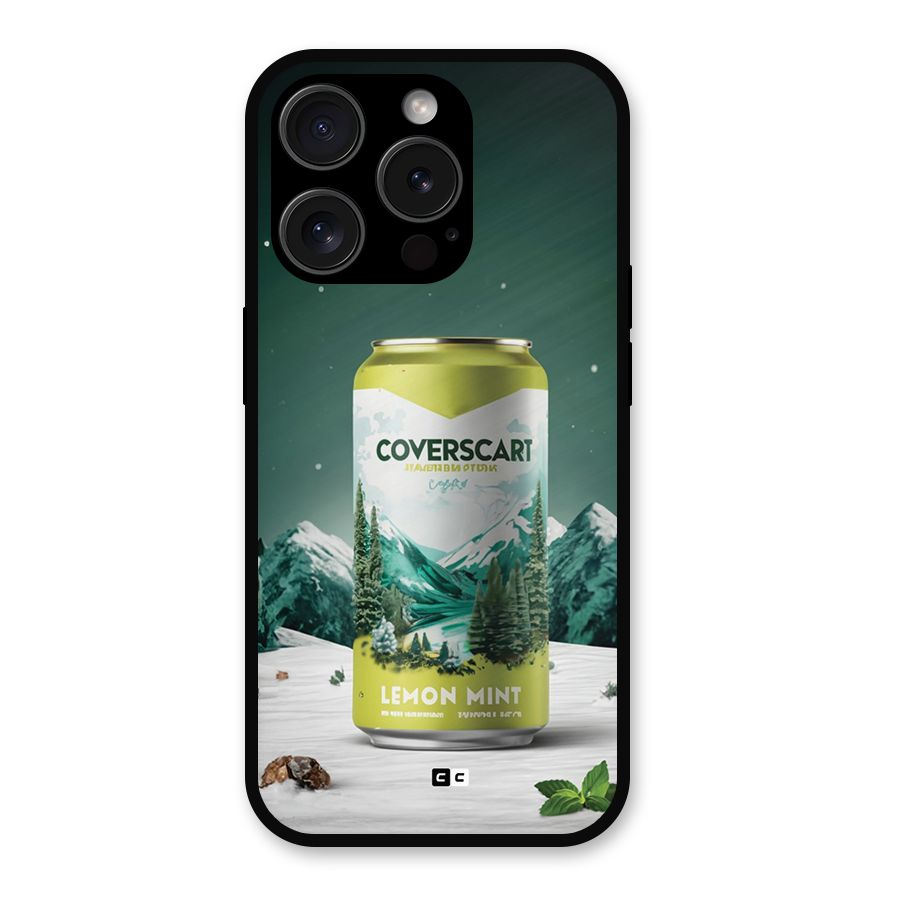 Lemon Mint Metal Back Case for iPhone 15 Pro