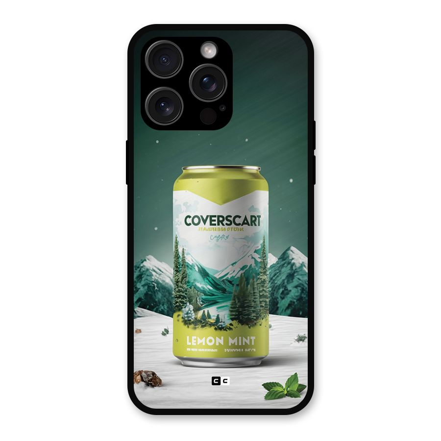 Lemon Mint Metal Back Case for iPhone 15 Pro Max