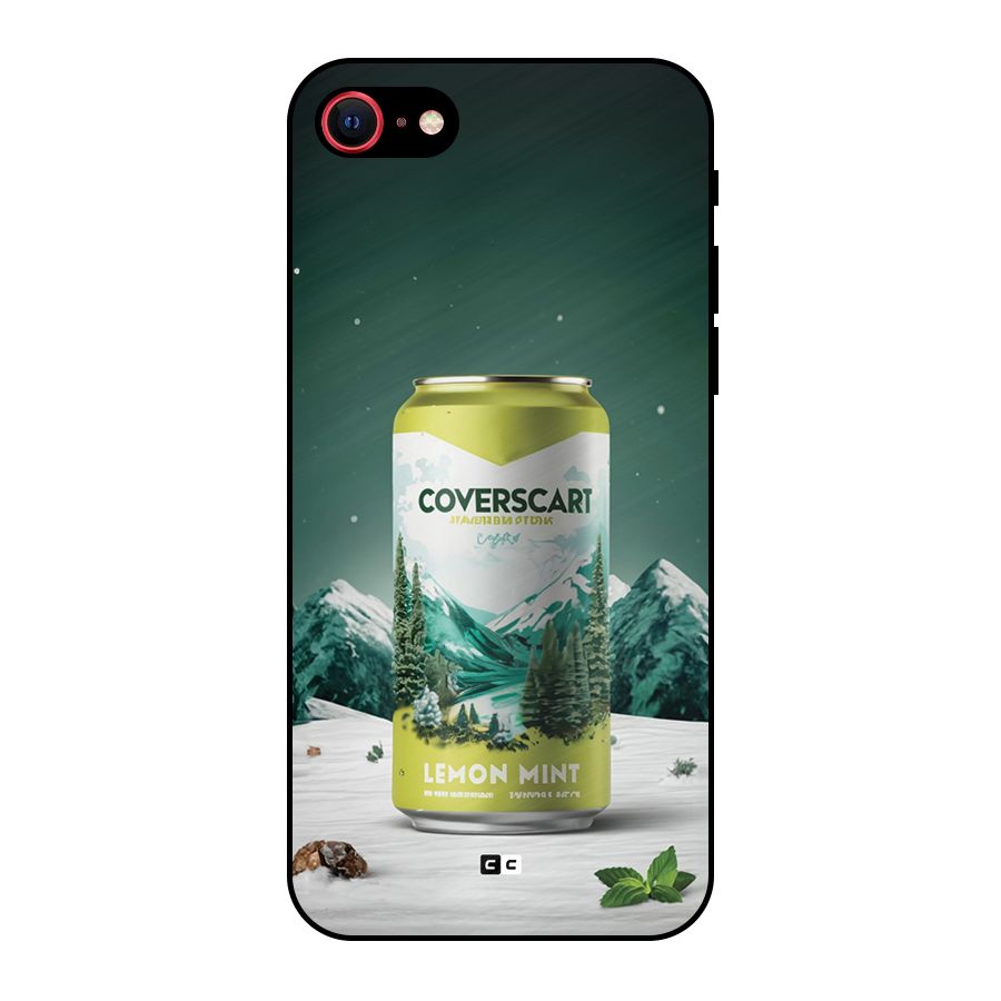 Lemon Mint Metal Back Case for iPhone 8