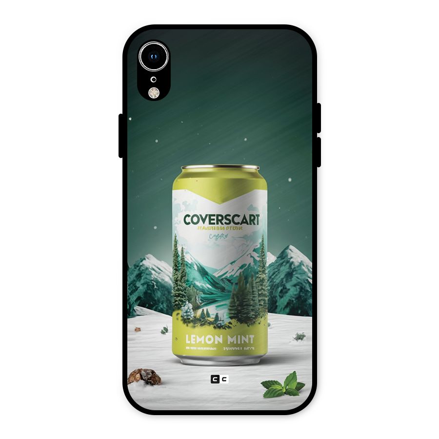 Lemon Mint Metal Back Case for iPhone XR