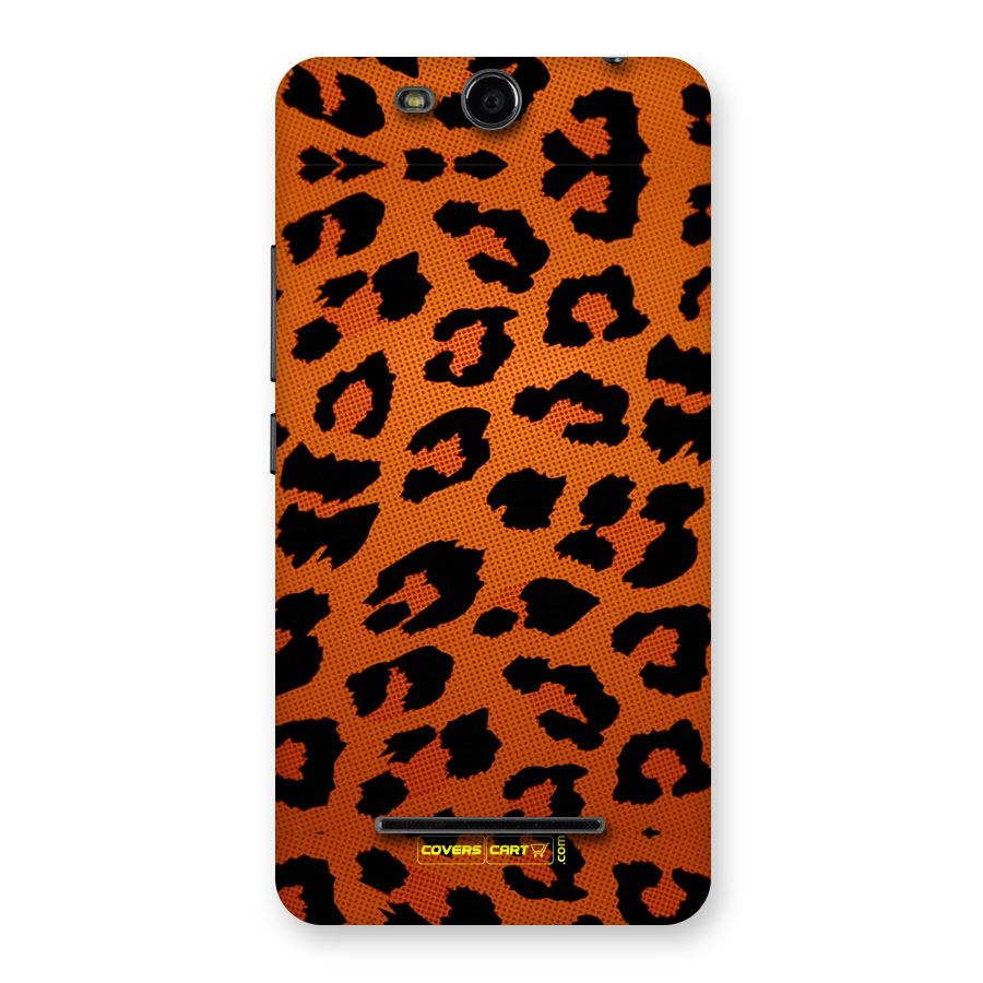 Leopard Back Case for Micromax Canvas Juice 3 Q392