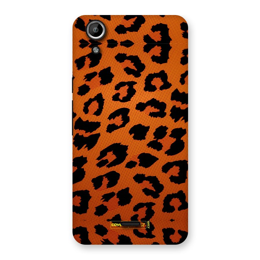 Leopard Back Case for Micromax Canvas Selfie Lens Q345