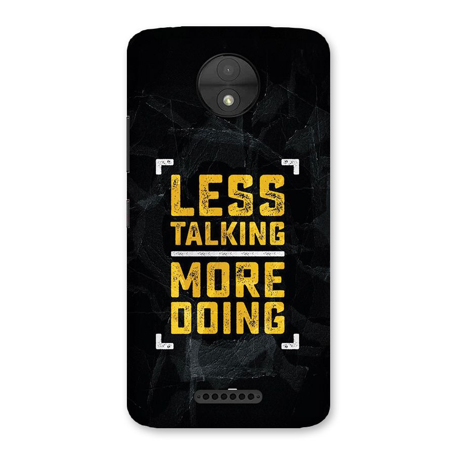Less Talking Back Case for Moto C