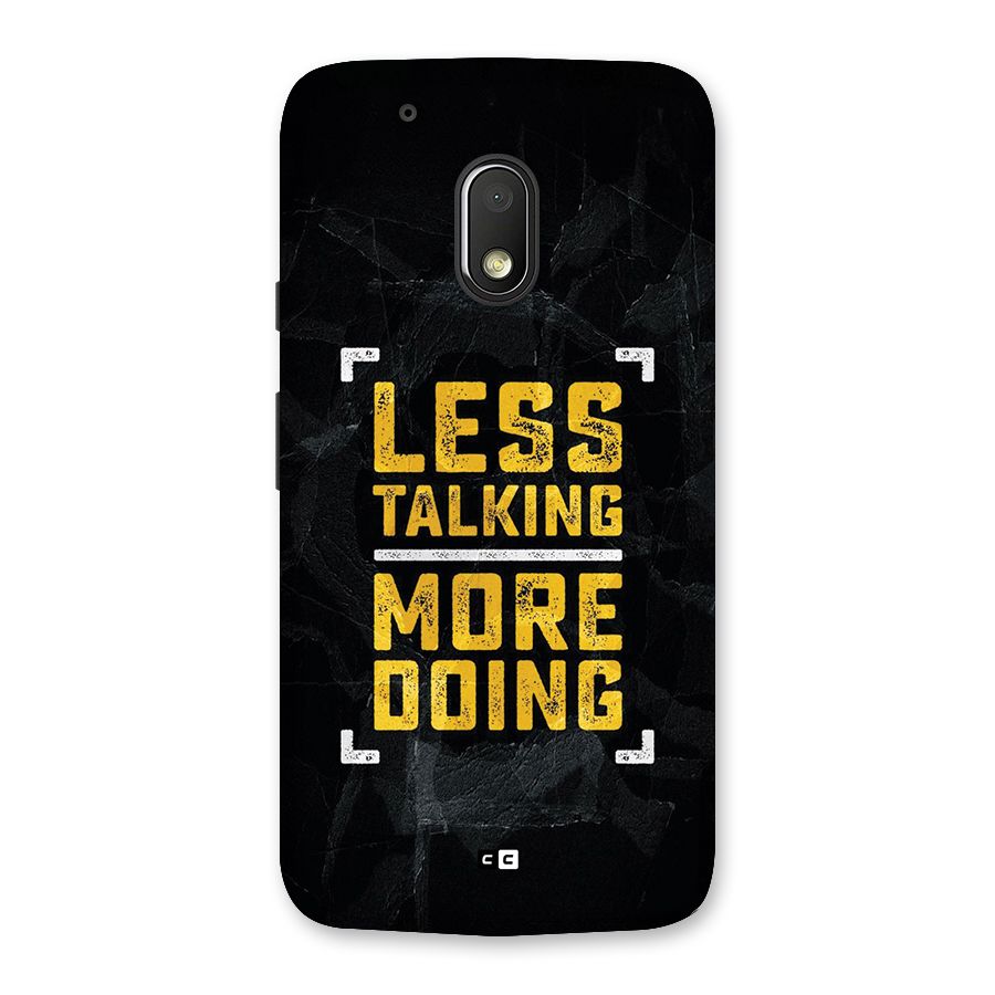 Less Talking Back Case for Moto G4 Play