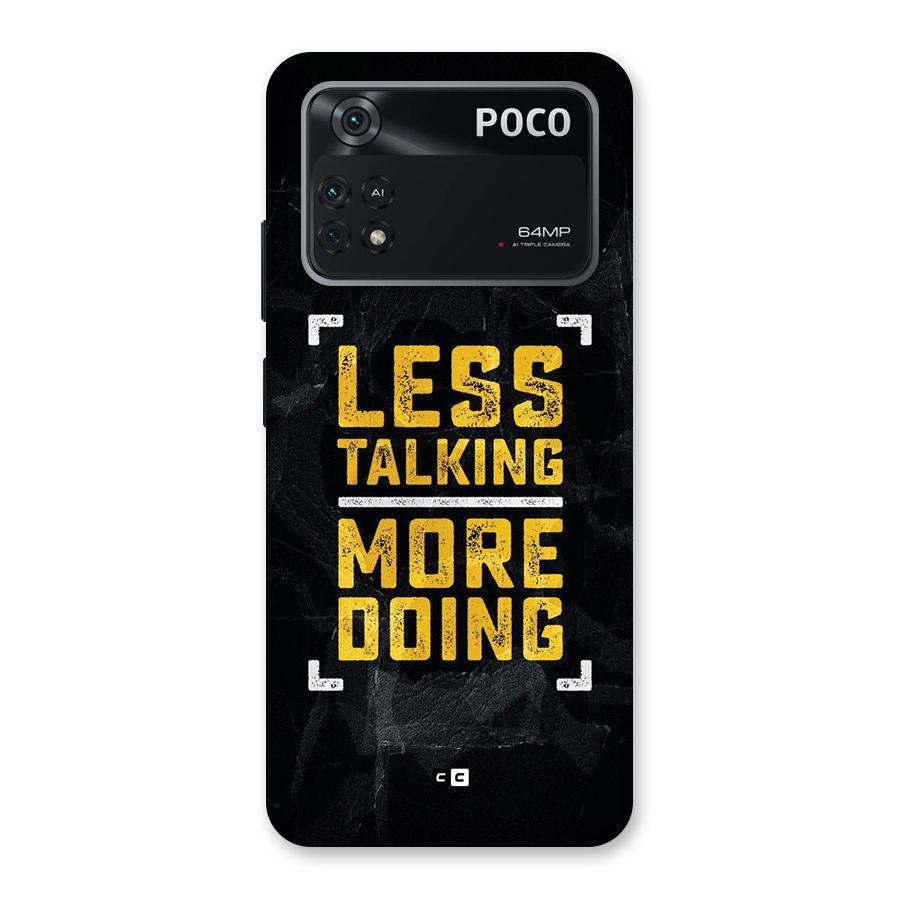 Less Talking Back Case for Poco M4 Pro 4G
