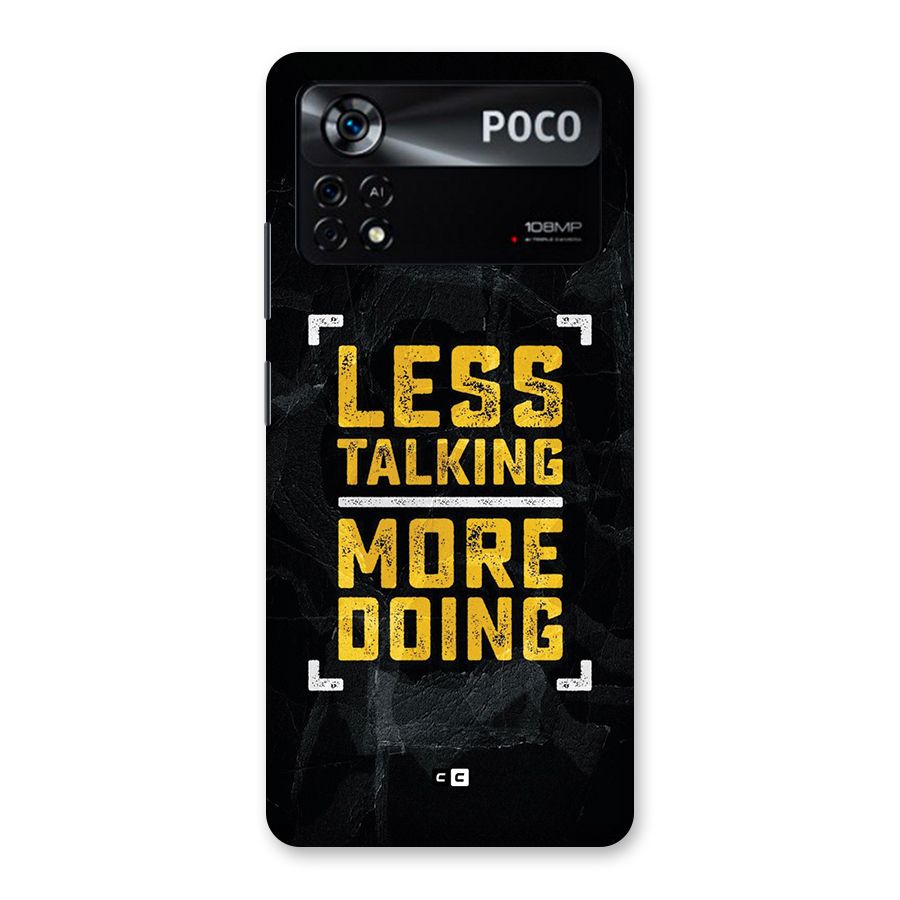 Less Talking Back Case for Poco X4 Pro 5G