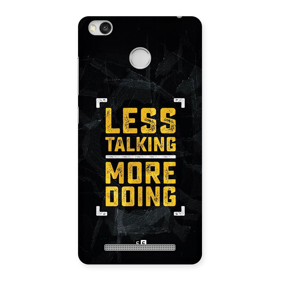 Less Talking Back Case for Redmi 3S Prime