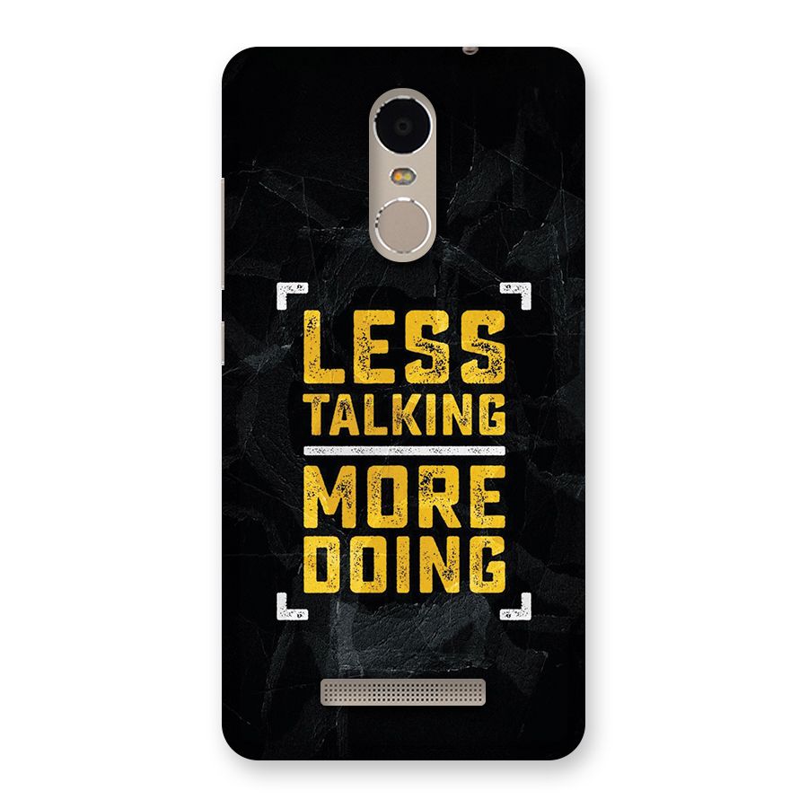Less Talking Back Case for Redmi Note 3