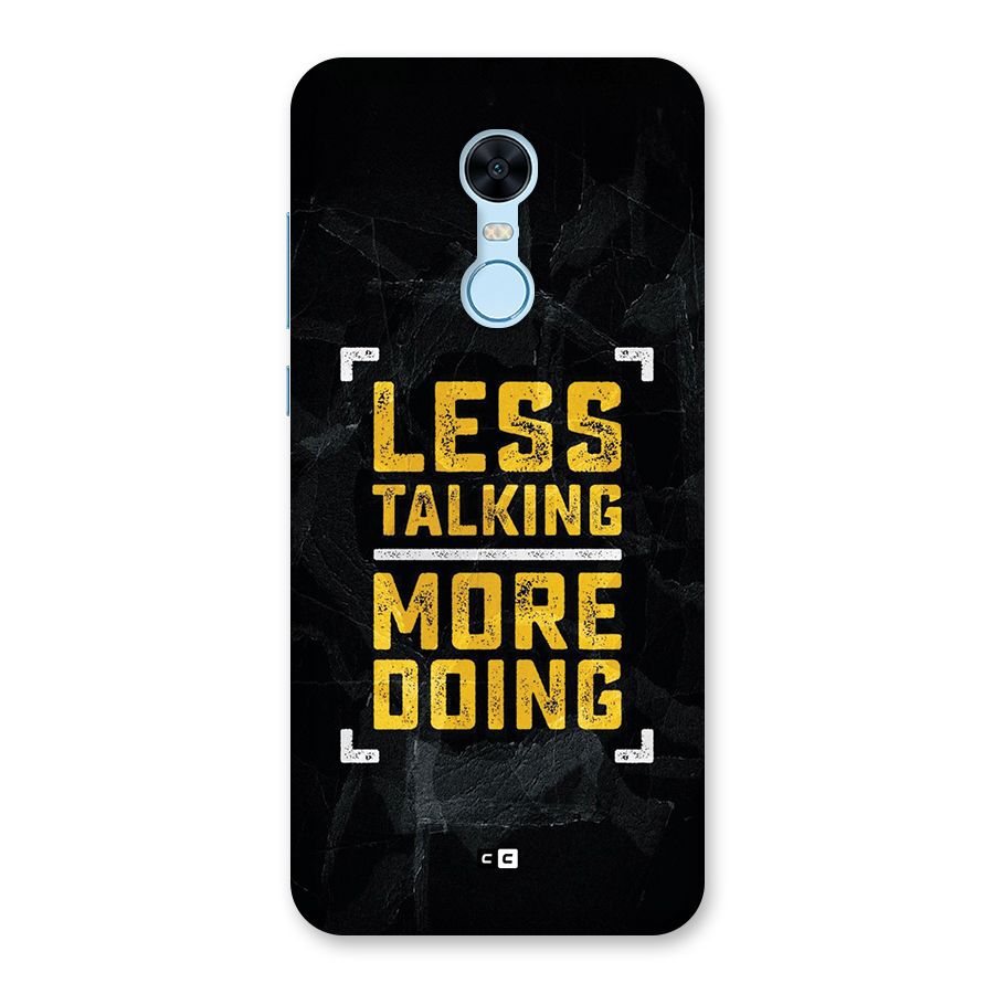 Less Talking Back Case for Redmi Note 5