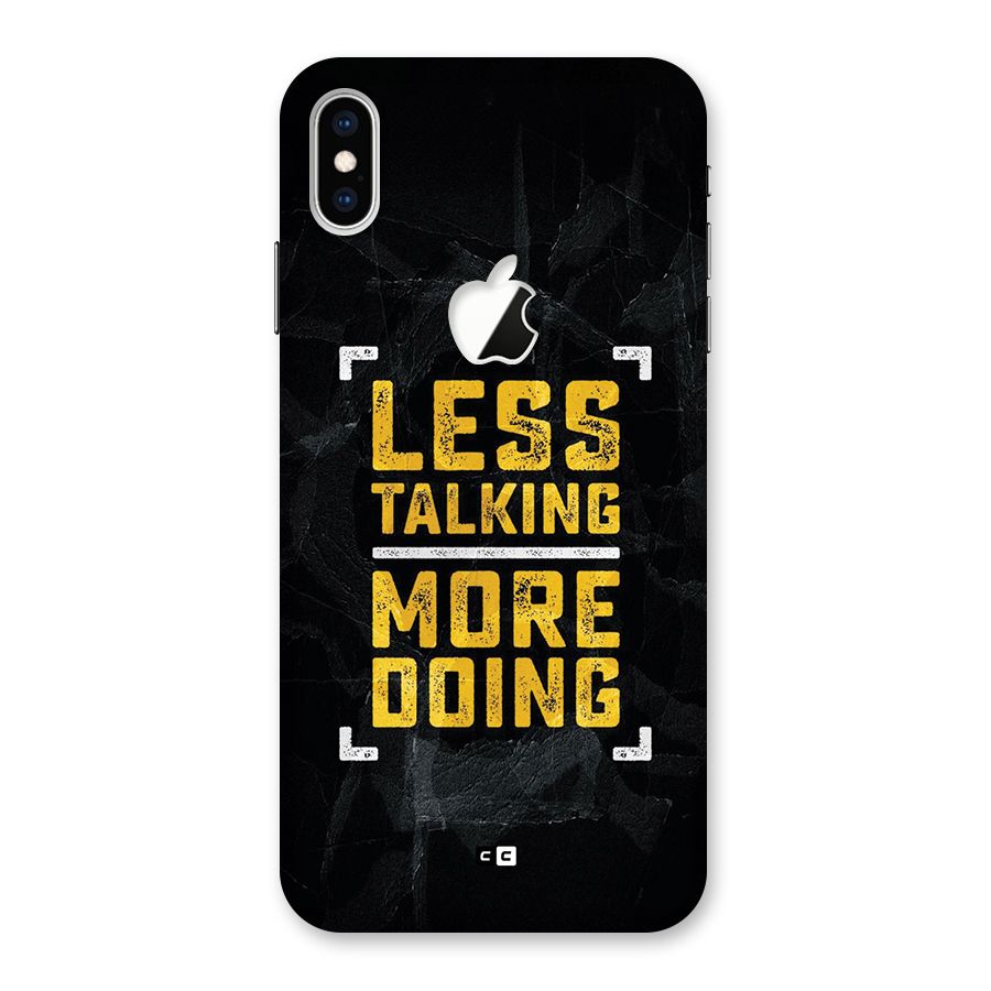 Less Talking Back Case for iPhone XS Max Apple Cut