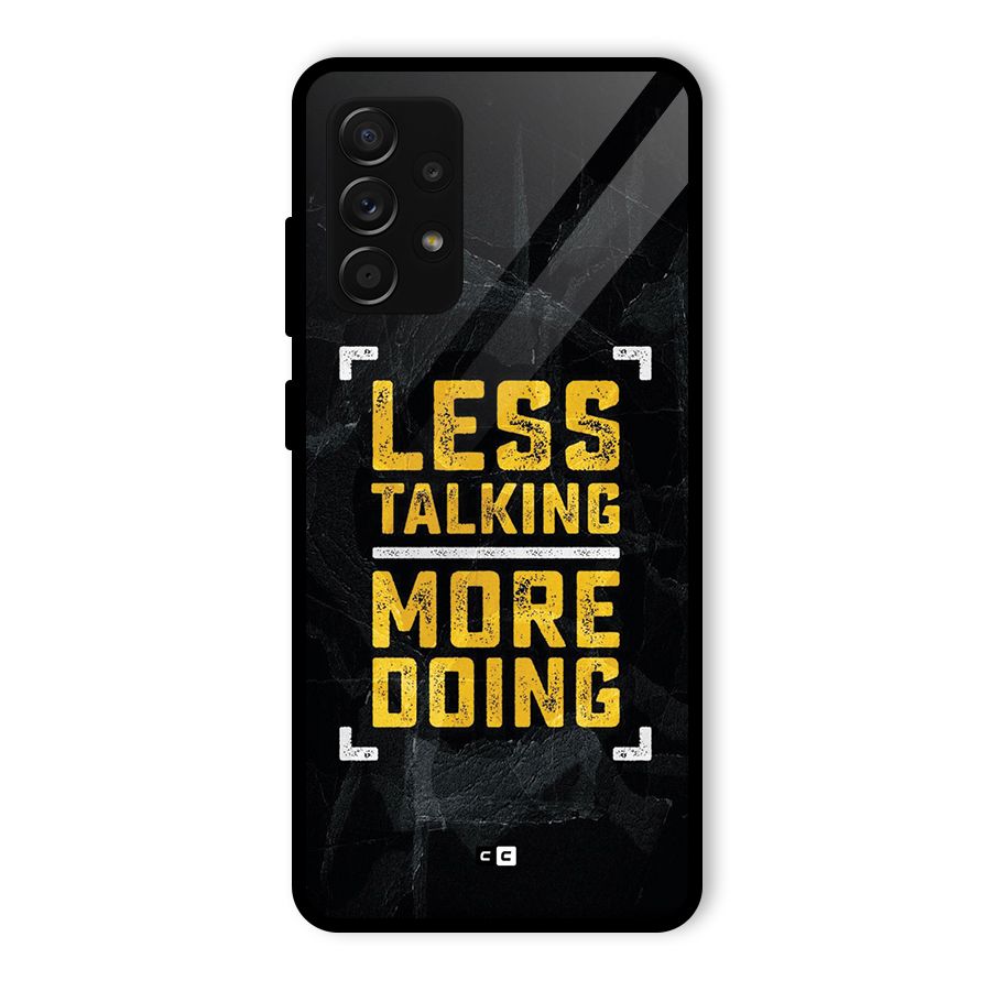 Less Talking Glass Back Case for Galaxy A53 5G