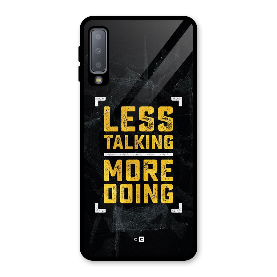 Less Talking Glass Back Case for Galaxy A7 (2018)