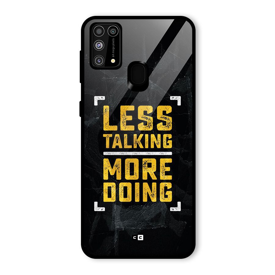 Less Talking Glass Back Case for Galaxy F41