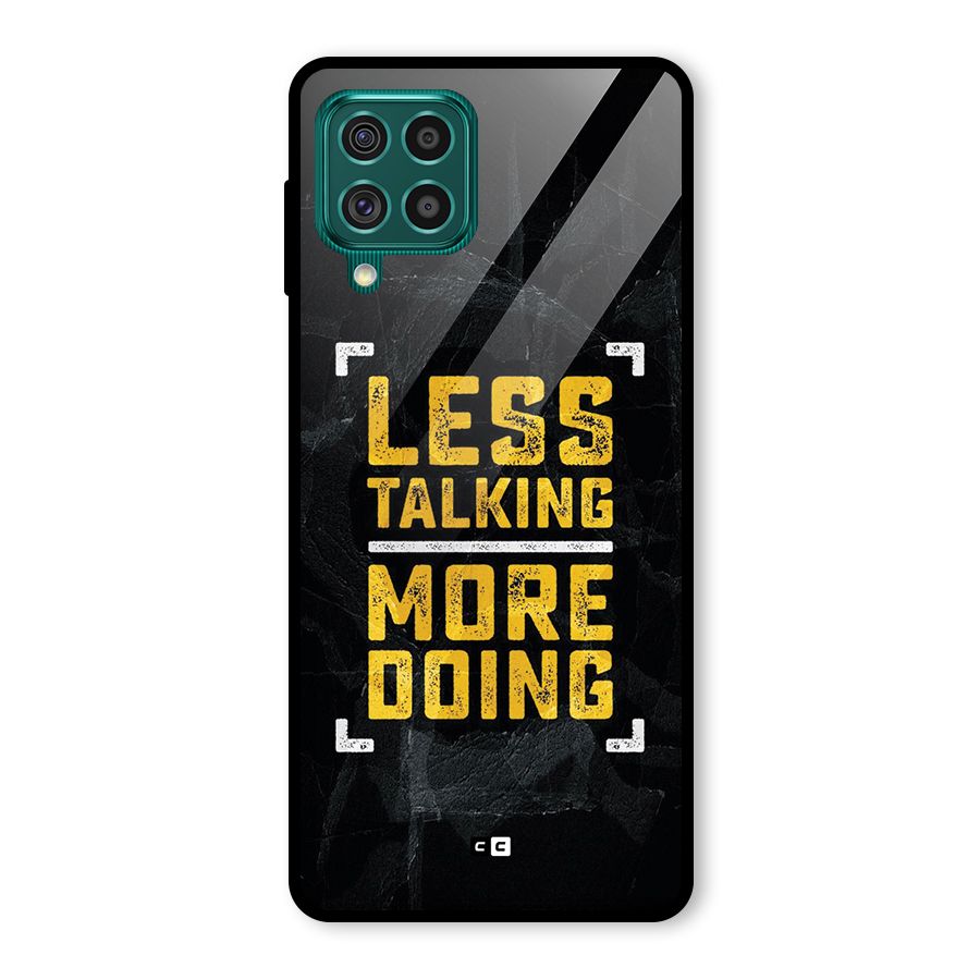 Less Talking Glass Back Case for Galaxy F62