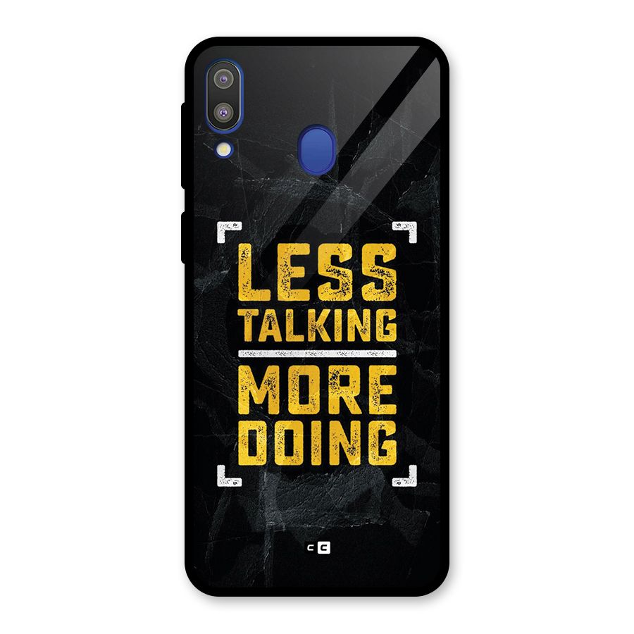 Less Talking Glass Back Case for Galaxy M20
