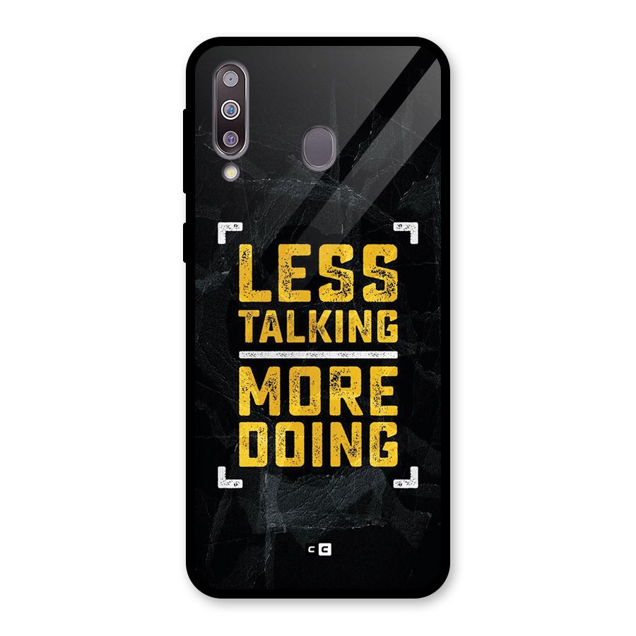 Less Talking Glass Back Case for Galaxy M30