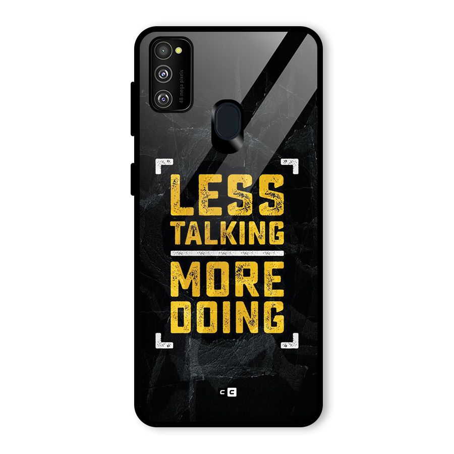 Less Talking Glass Back Case for Galaxy M30s