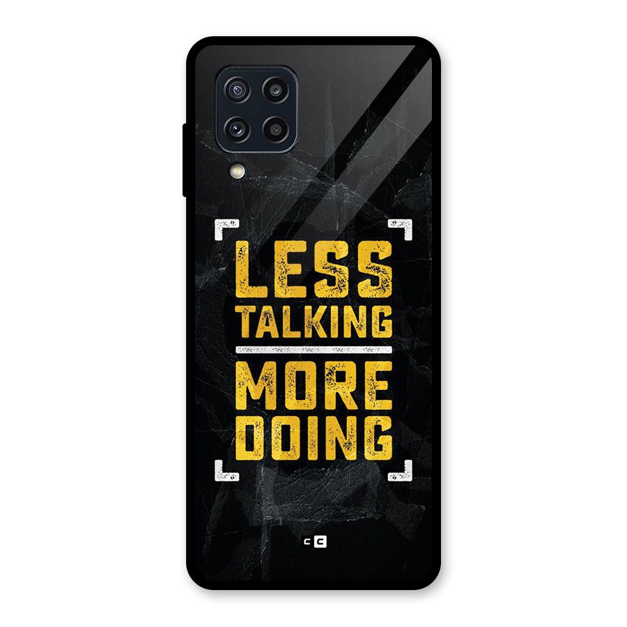 Less Talking Glass Back Case for Galaxy M32