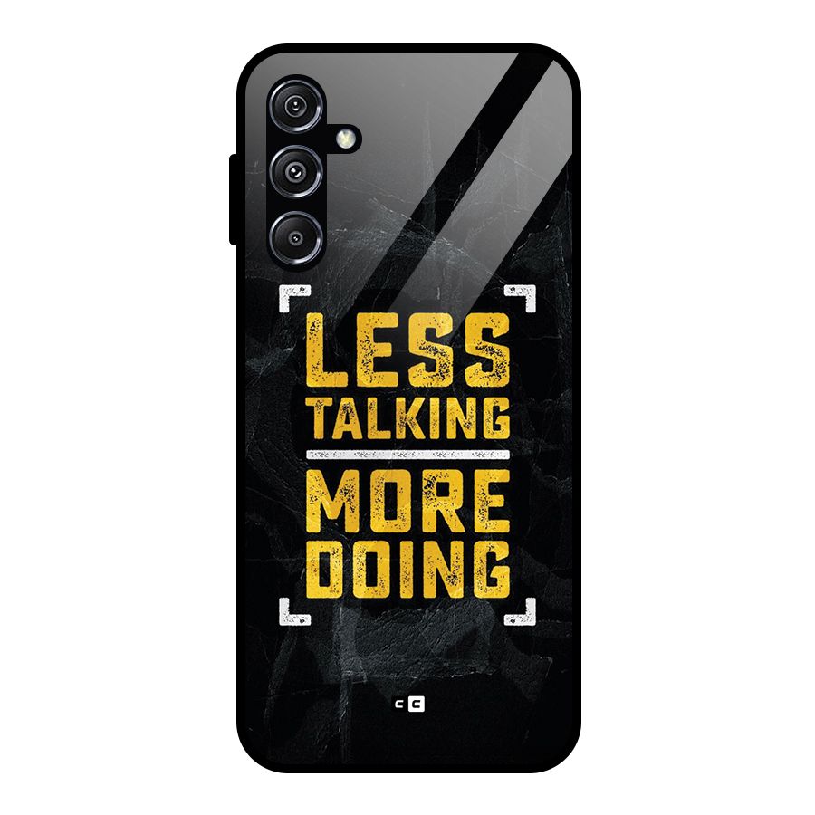 Less Talking Glass Back Case for Galaxy M34 5G