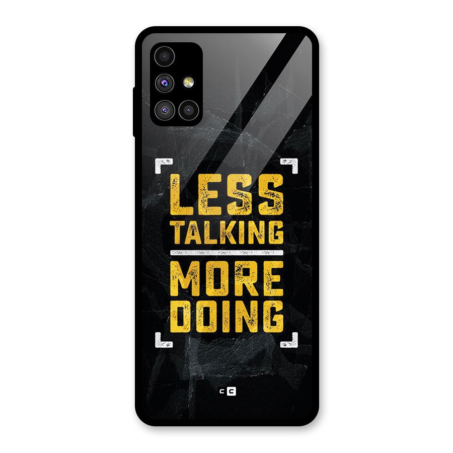 Less Talking Glass Back Case for Galaxy M51